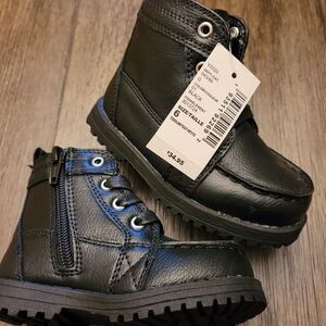 Leather Combat Boots for Boys